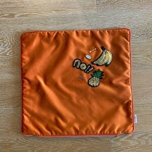 Velvet piped pillow cover - no insert